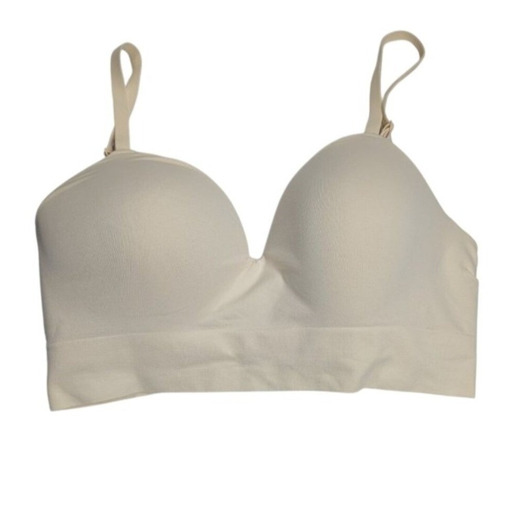 Truekind Supportive Comfort Wireless Shaping Bra Beige Large NWOT